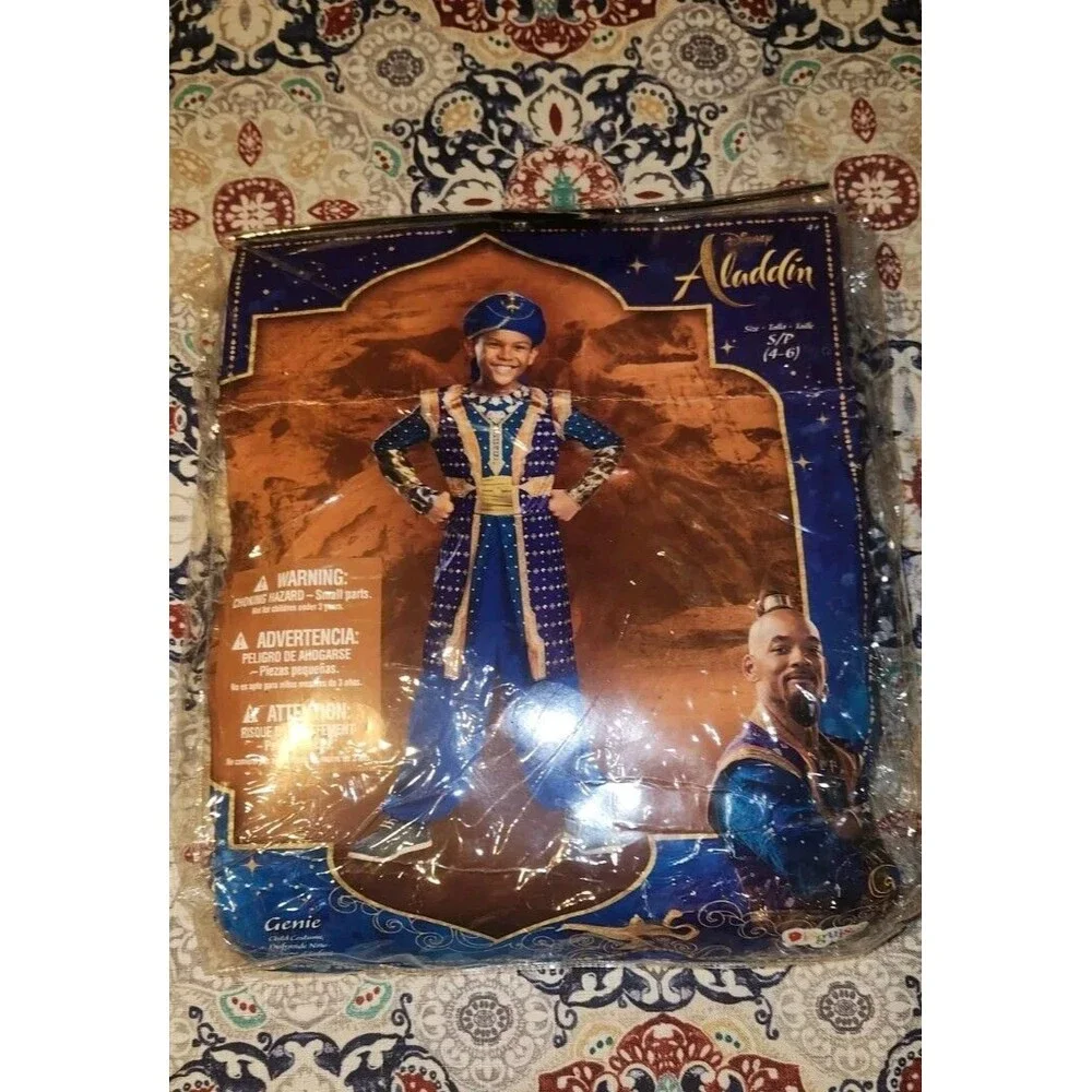 Disney Aladdin Toddler Costume 4/6 Disguise Preowned Excellent With Extras!
